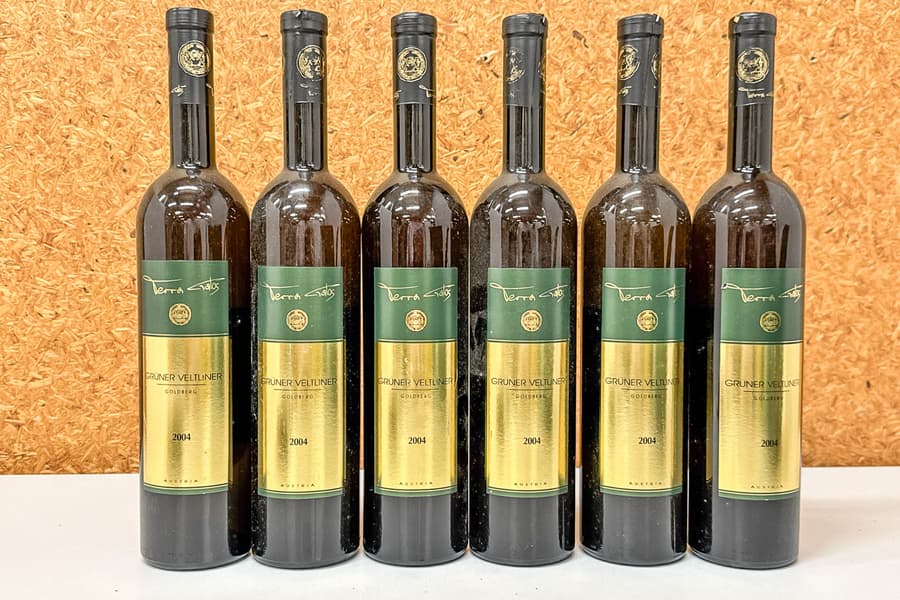 6 Flaschen Grüner Veltliner Goldberg Terra Galos WG Achs-Tremmel